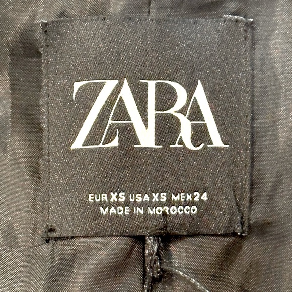 Zara Oversized Plaid Pinstripe Blazer XS - Picture 10 of 11